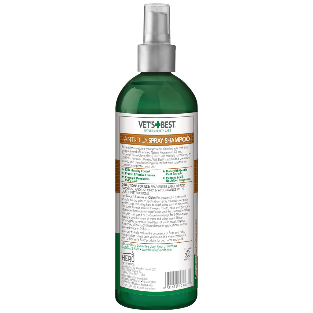 Flea & Tick Shampoo for Dogs 16 oz Y4952