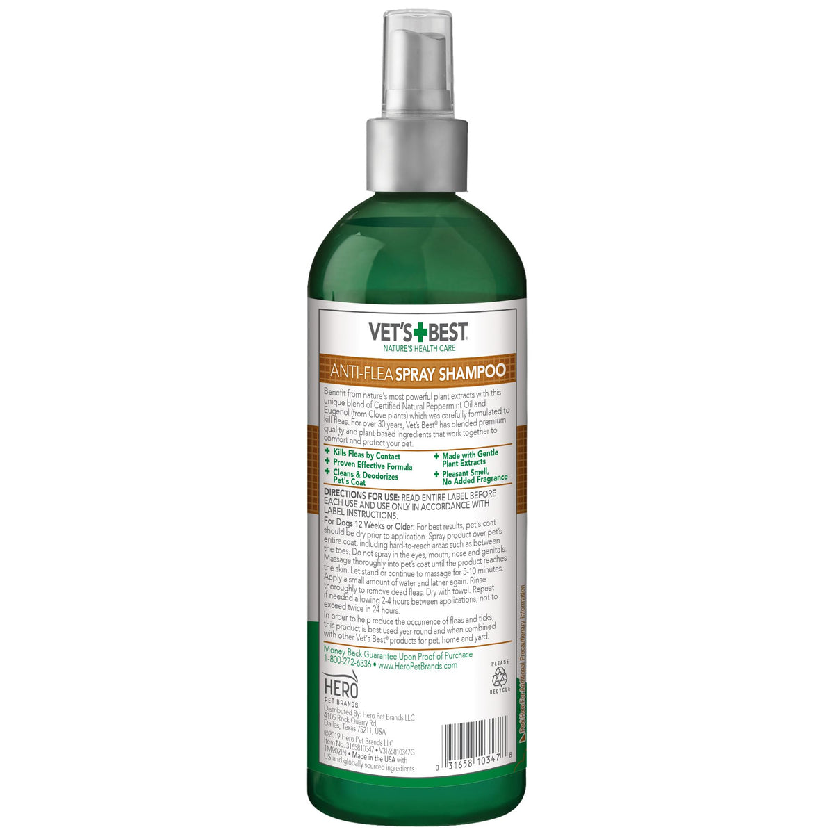 Flea & Tick Shampoo for Dogs 16 oz Y4952