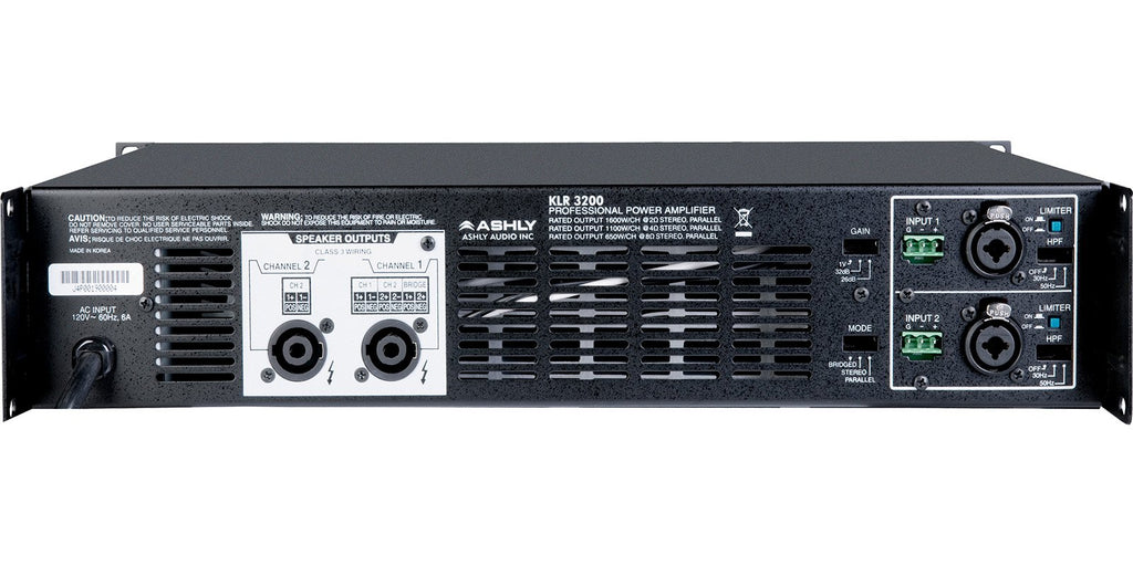 1600W 2-Channel Power Amplifier B37868