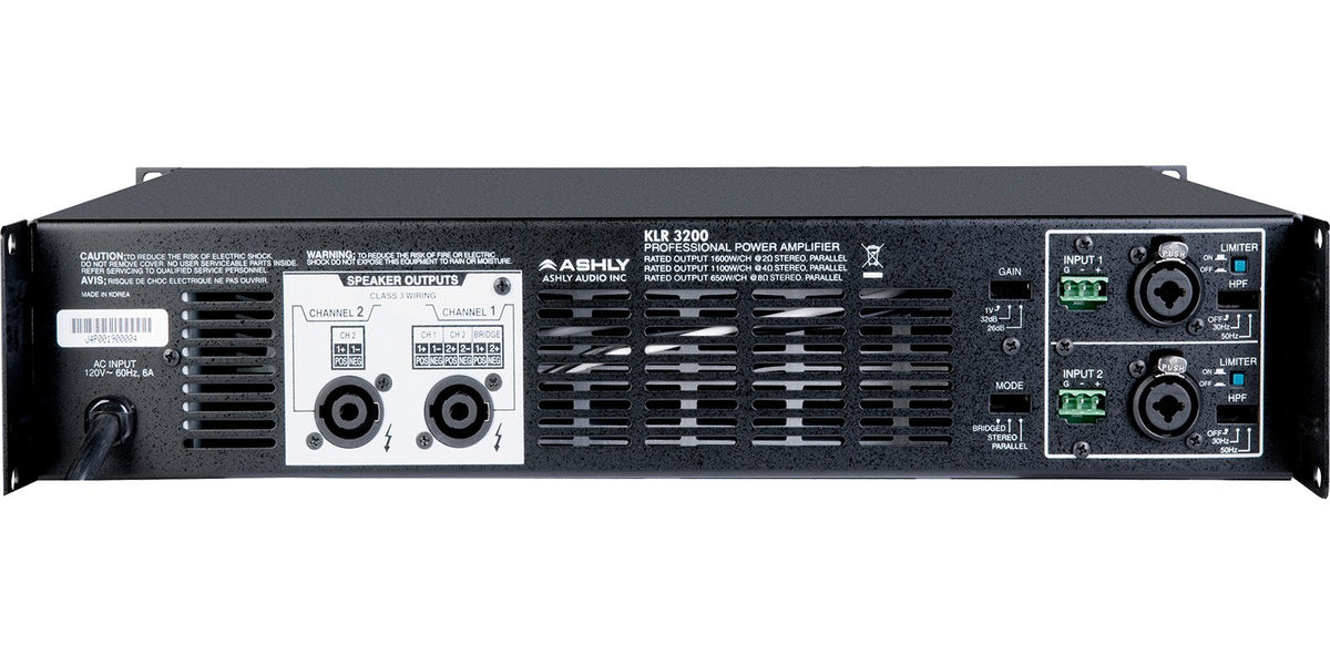 1600W 2-Channel Power Amplifier B37868