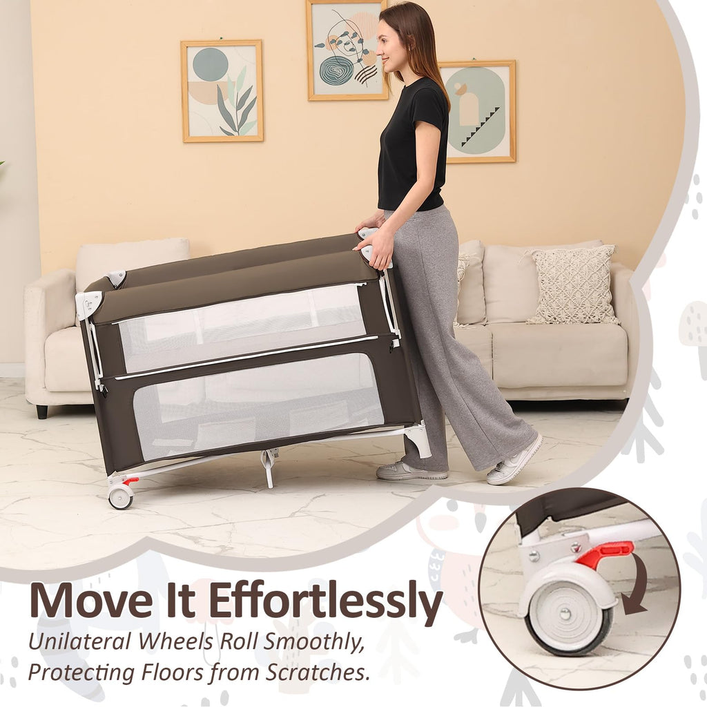 5-in-1 Baby Bassinet Bedside Sleeper Q510