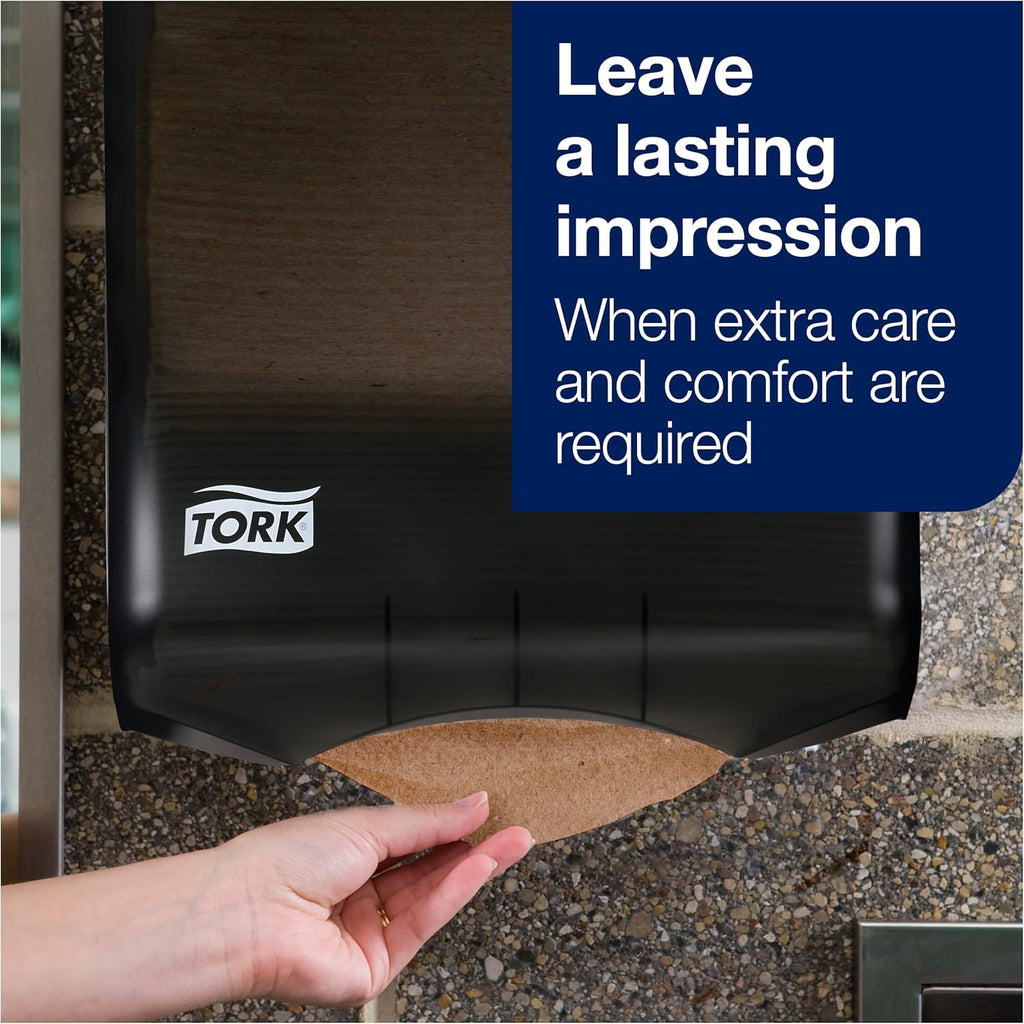 Black Multifold Hand Towel Dispenser with Multifold Hand Towel X100