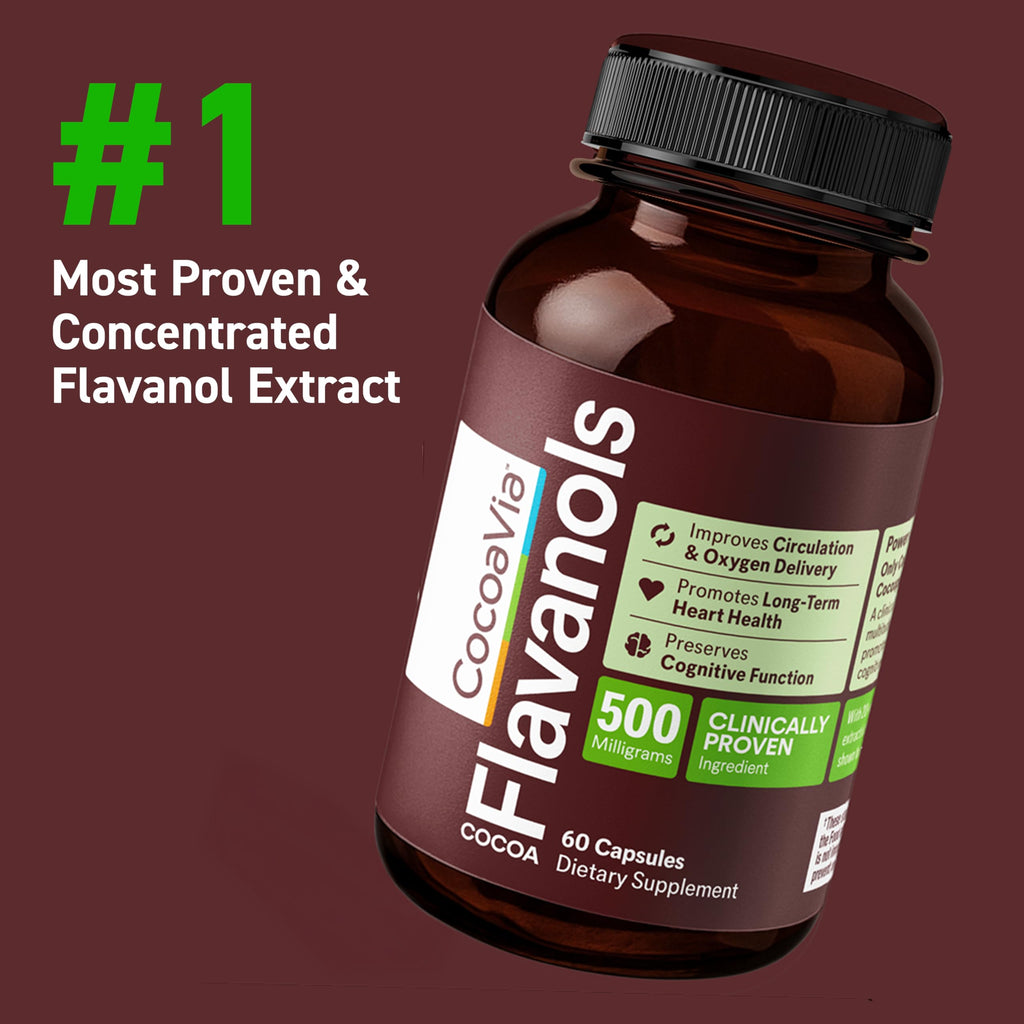 500mg High Flavanol Cocoa Supplement 60 Capsules W165
