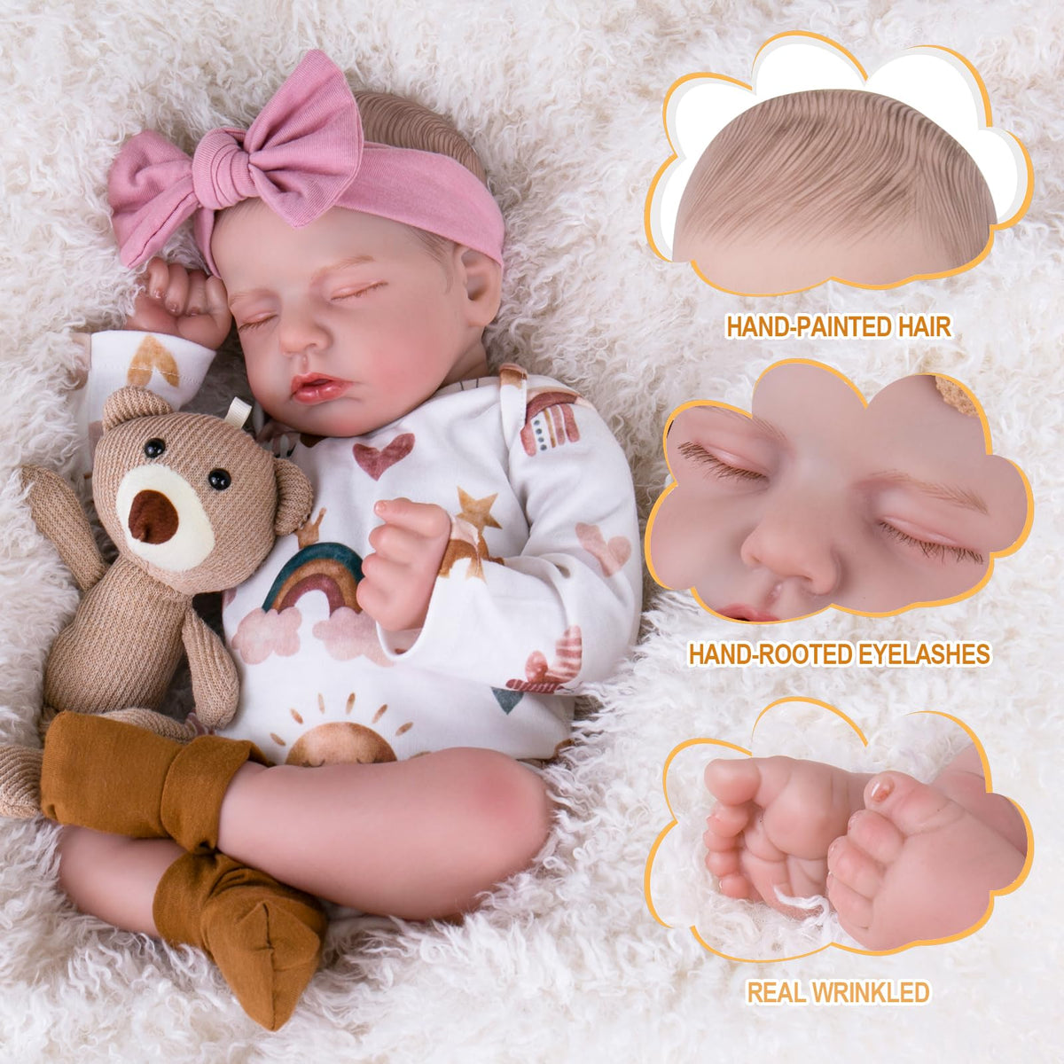 20-Inch Newborn Girl Doll A43011