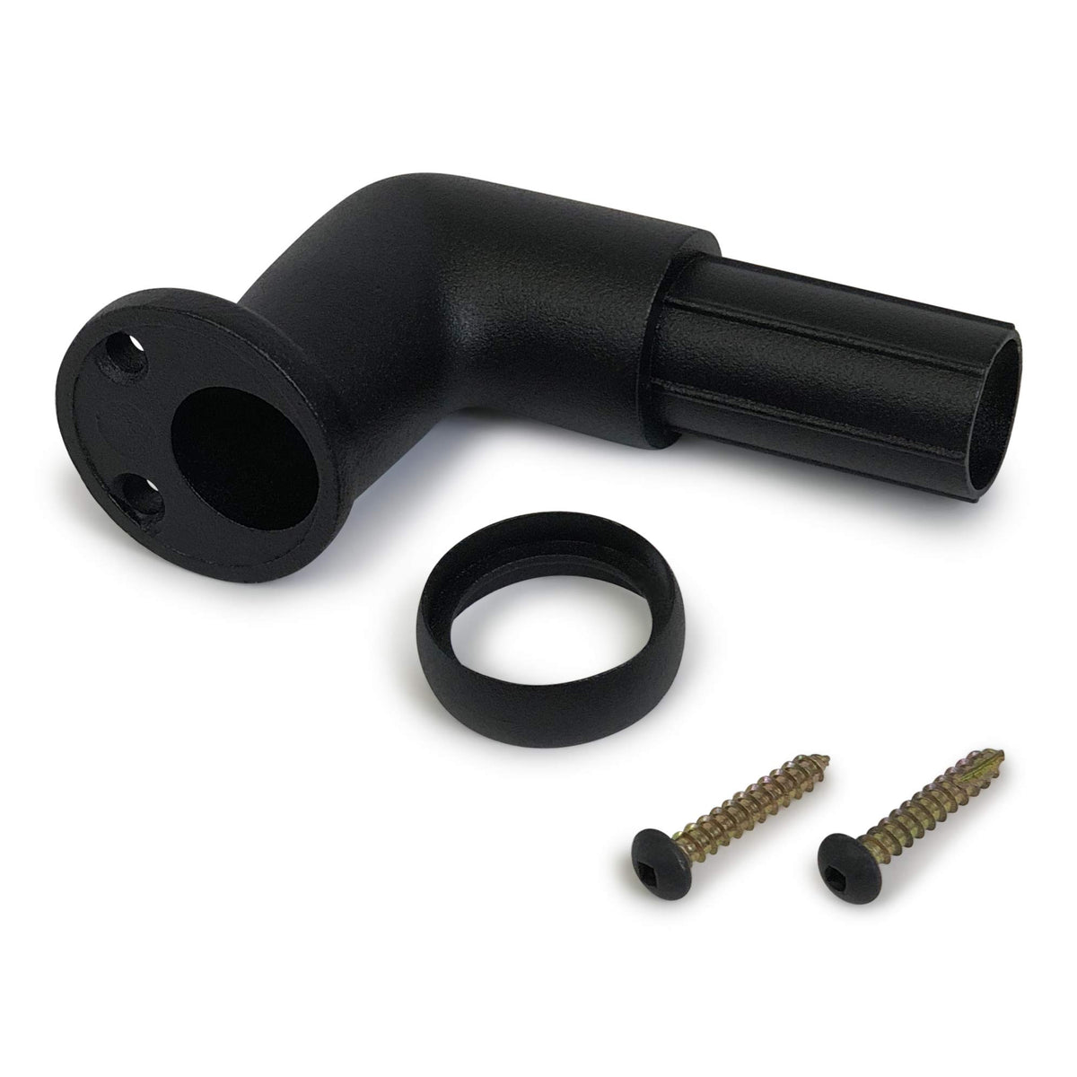 6' Texture Black Handrail Section with Returns R634