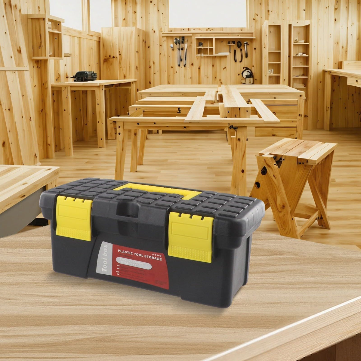10-Inch Plastic Single Layer Toolbox P117900