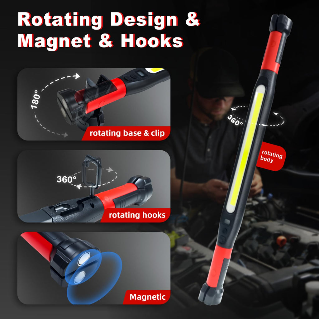 3000 Lumens Rechargeable Magnetic LED Work Light U92495