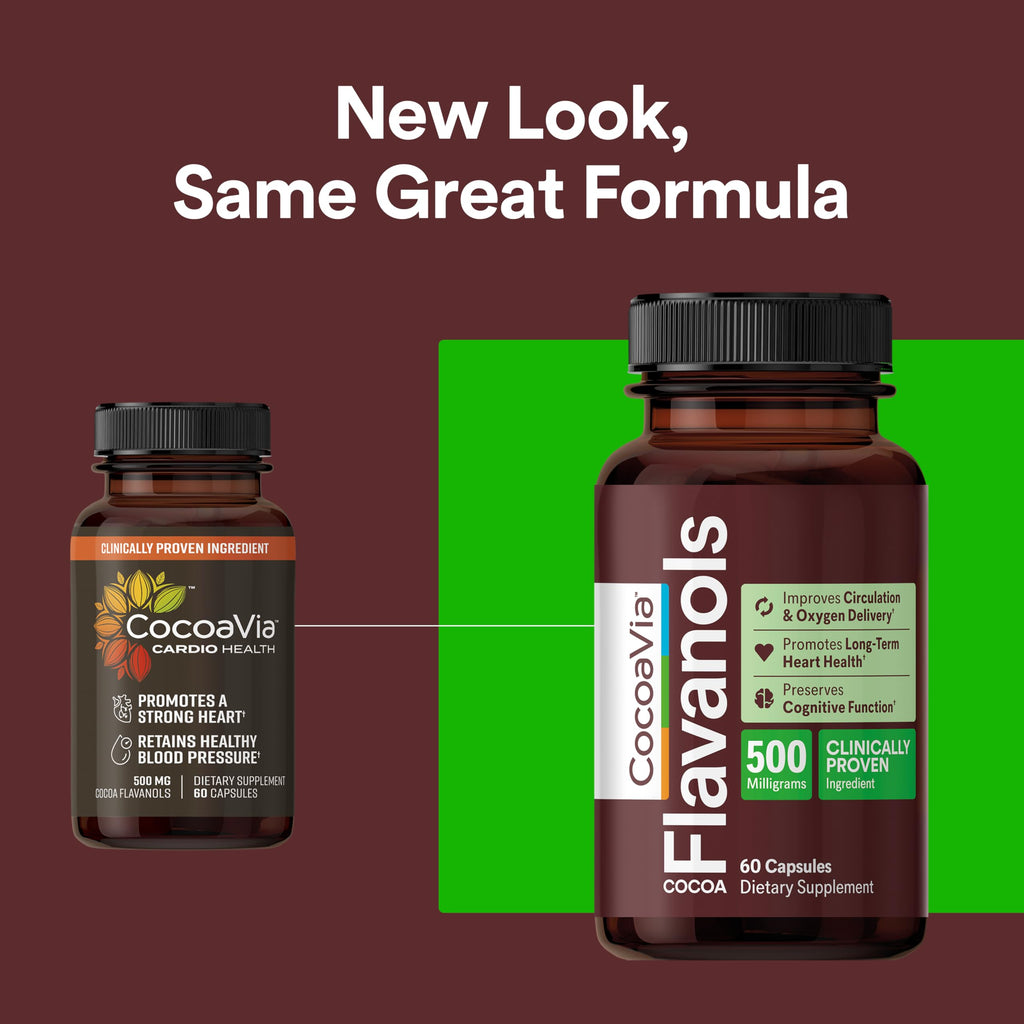 500mg High Flavanol Cocoa Supplement 60 Capsules W165