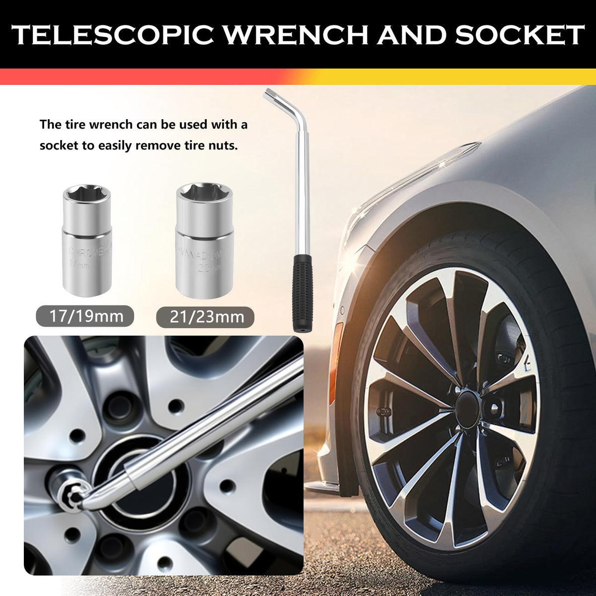 2T Scissor Jack Car Tool Kit X2355