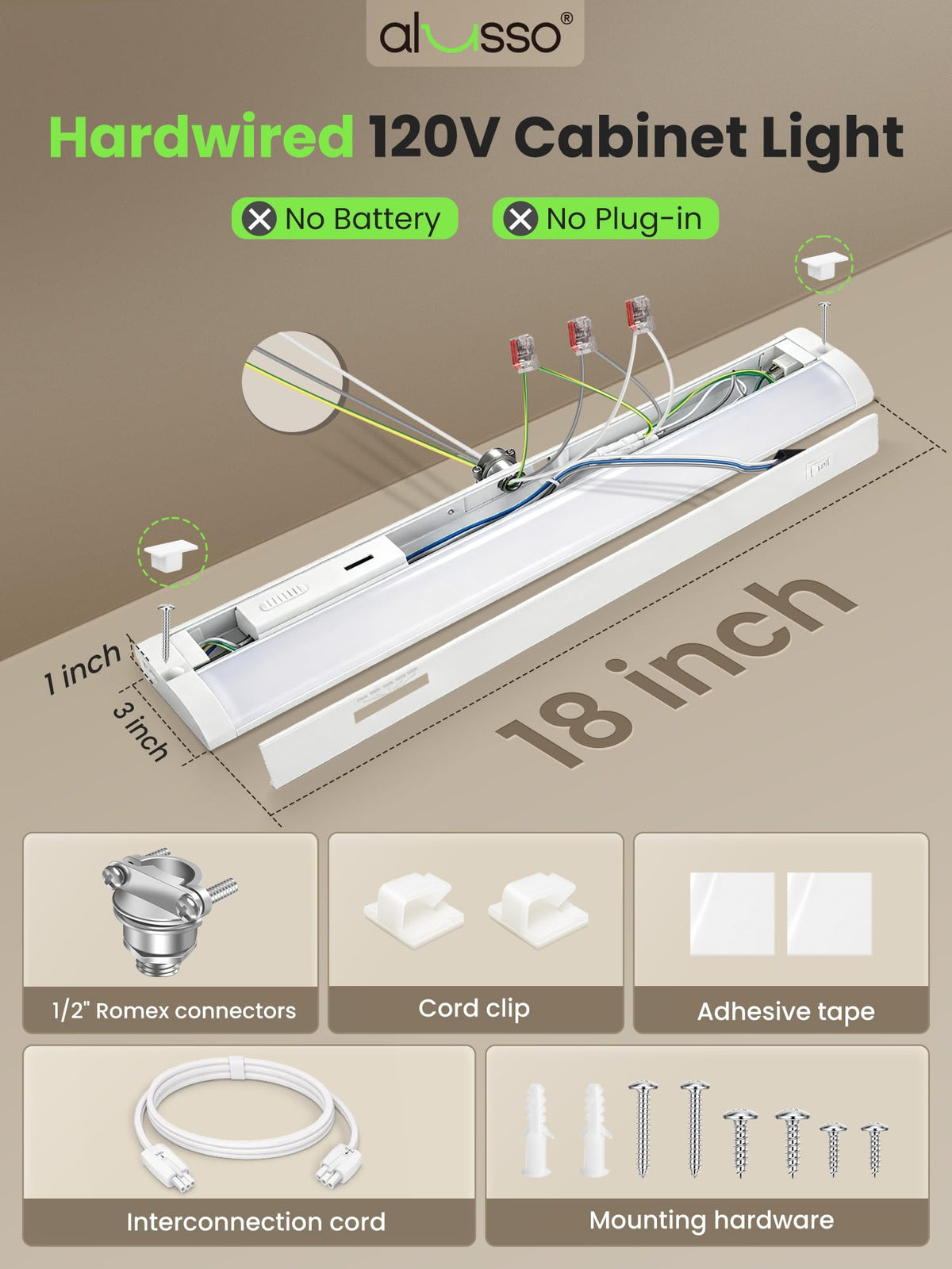120V 18 Inch Under Cabinet Lighting C9632