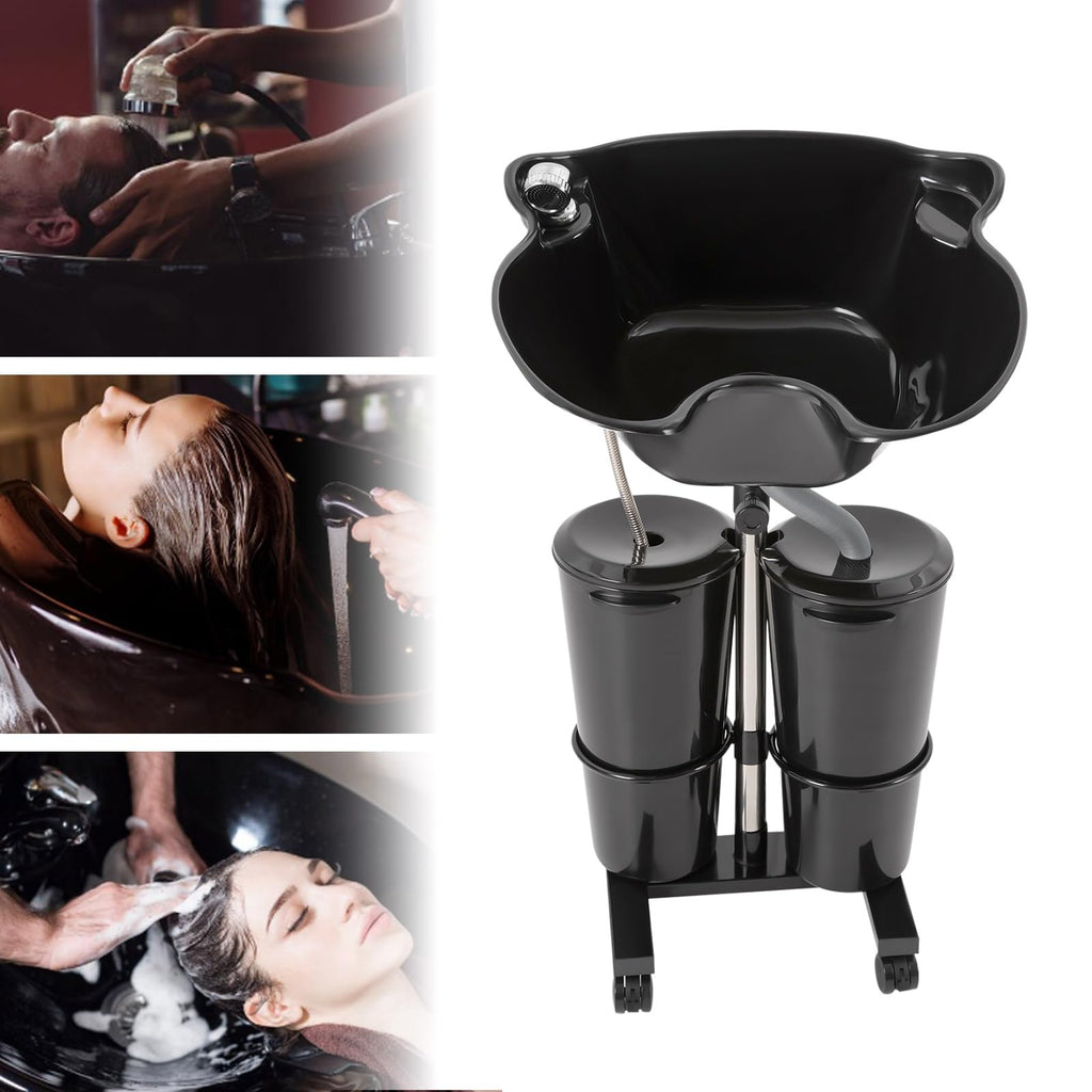 Portable Plastic Shampoo Bowl with Electric Pump G6501
