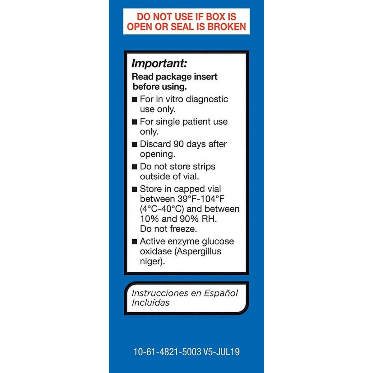 Blood Sugar Test Strips 50ct A668