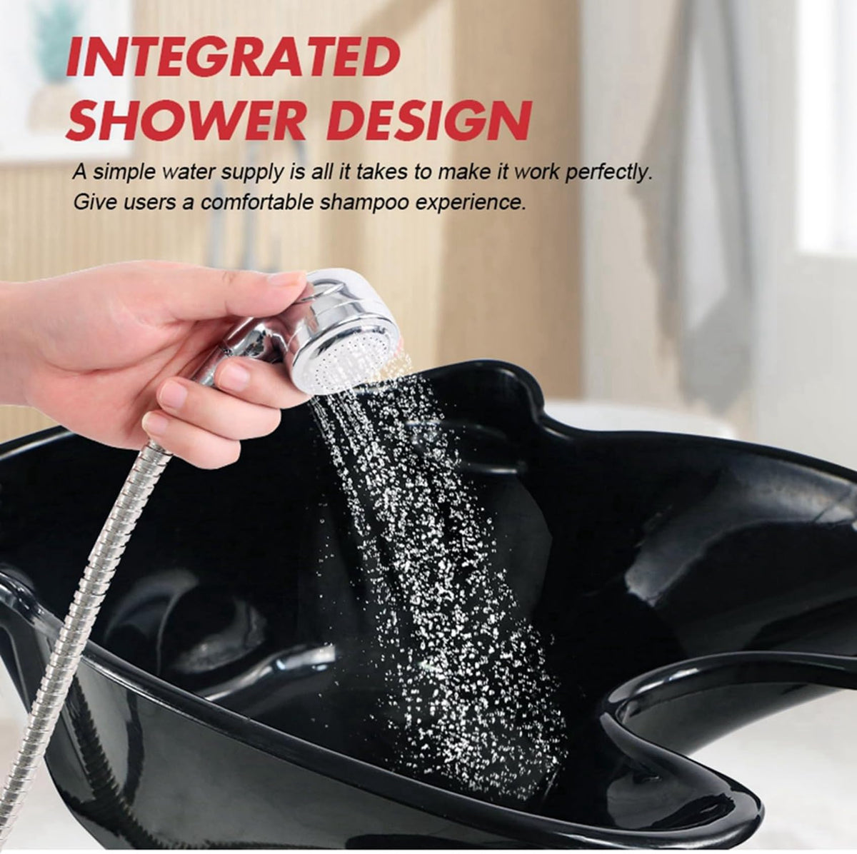 Portable Shampoo Bowl with Electric Pump R727232