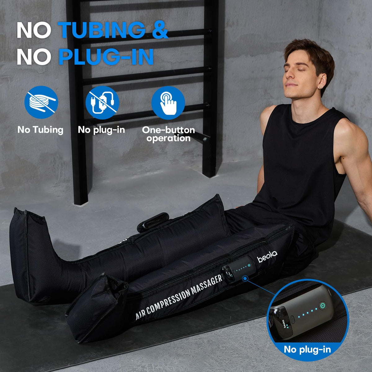 Cordless Air Compression Leg Massager with 3 Modes L7515