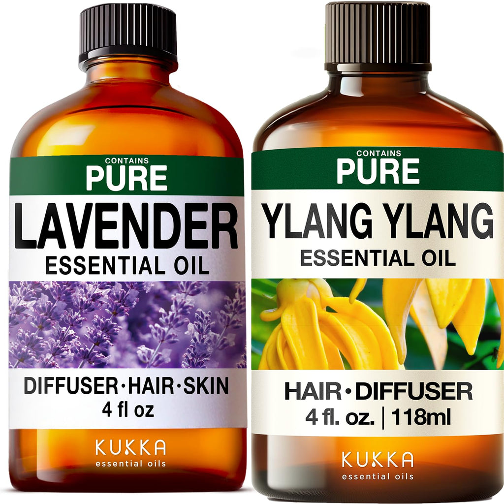 Lavender & Ylang Ylang Essential Oil Set 2x4 fl oz Q807845