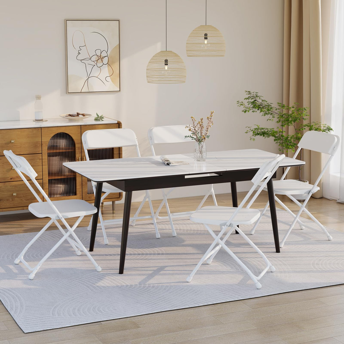 10 Pack Folding Chairs with Steel Frame R72164