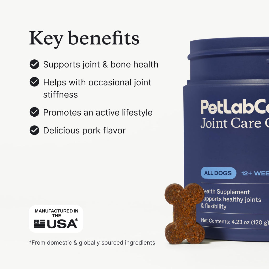 Joint Care Chews for Dogs, 30 Soft Chews, Pork V561749