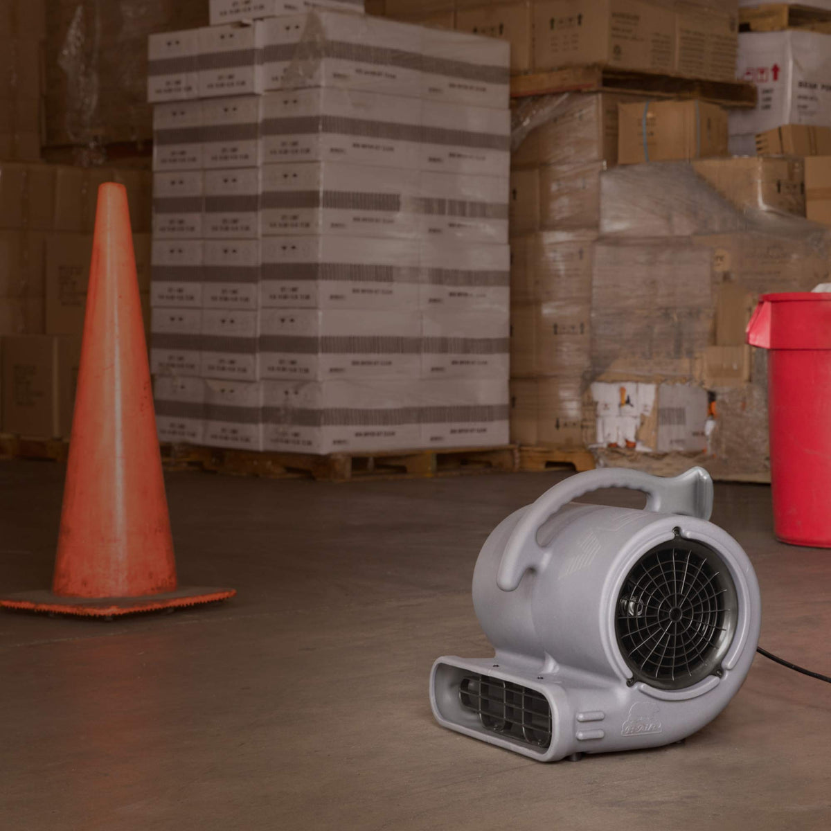 1/2 HP 2950 CFM Stackable Air Mover Floor Blower Fan, Grey J4151