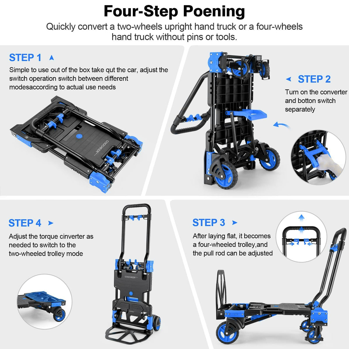 Heavy Duty 330lbs Folding Hand Truck C24897