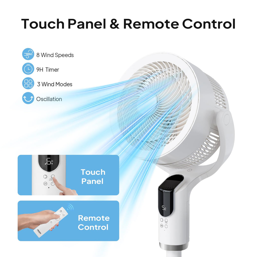 3-in-1 Oscillating Standing Fan with Adjustable Height G295