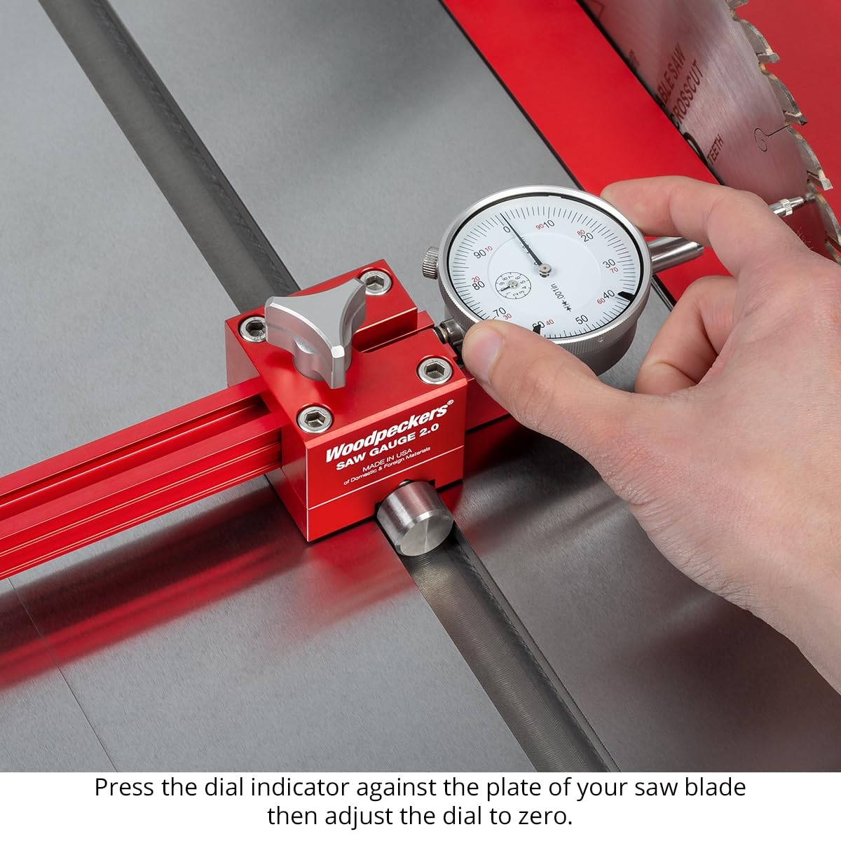 Saw Gauge with Dial Indicator and Extendable Arm G236328
