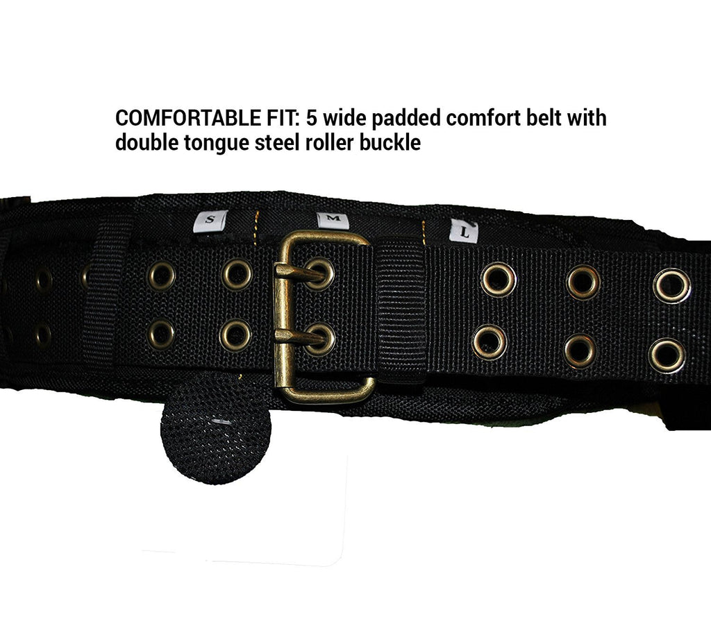 Heavy Duty 5 Piece Tool Belt Apron, 31 Pocket, Black W177250