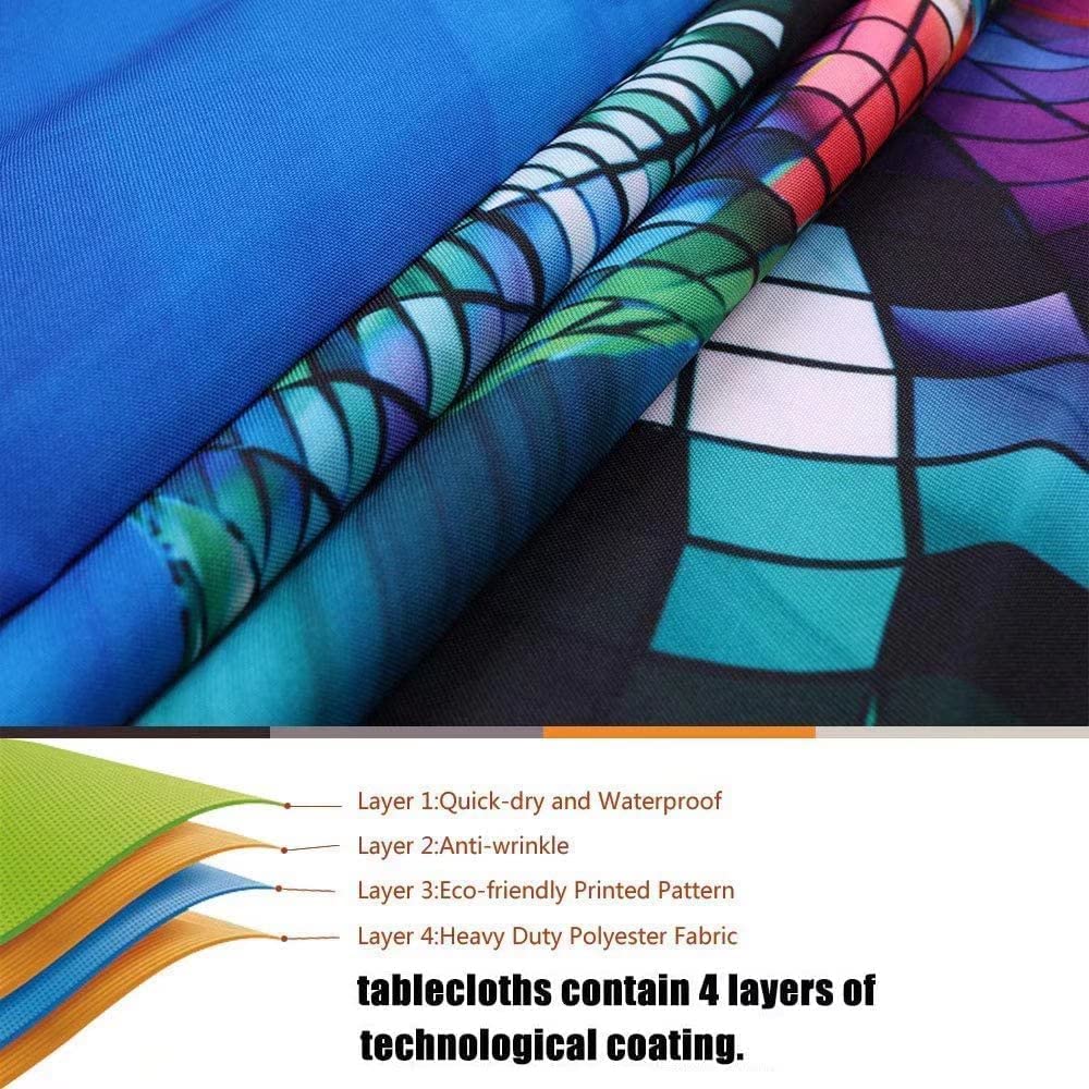 Fitted Square Oval Tablecloth with Elastic Edges 30"x30" C83892