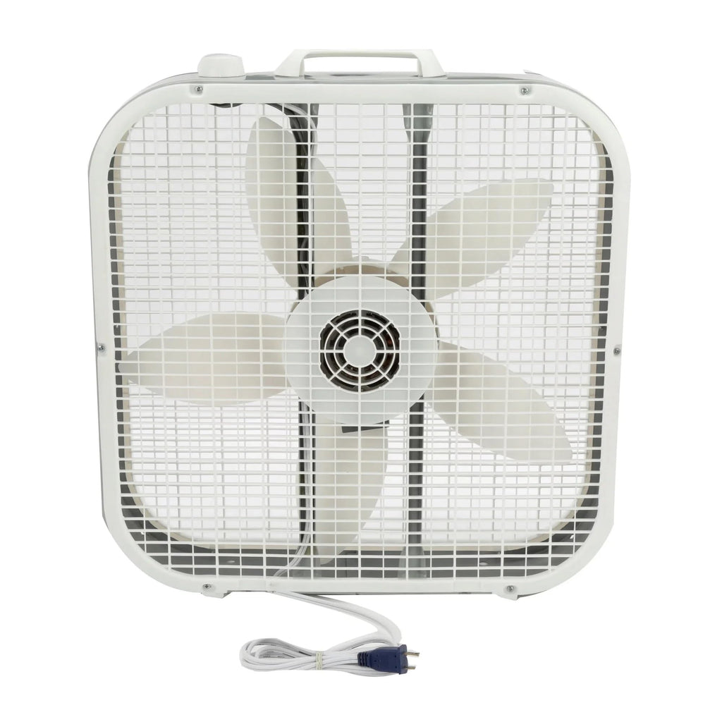20 Inch 3 Speed White Box Fan D752