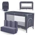 Foldable Lightweight Travel Cot with Carry Bag, Navy Blue O754345