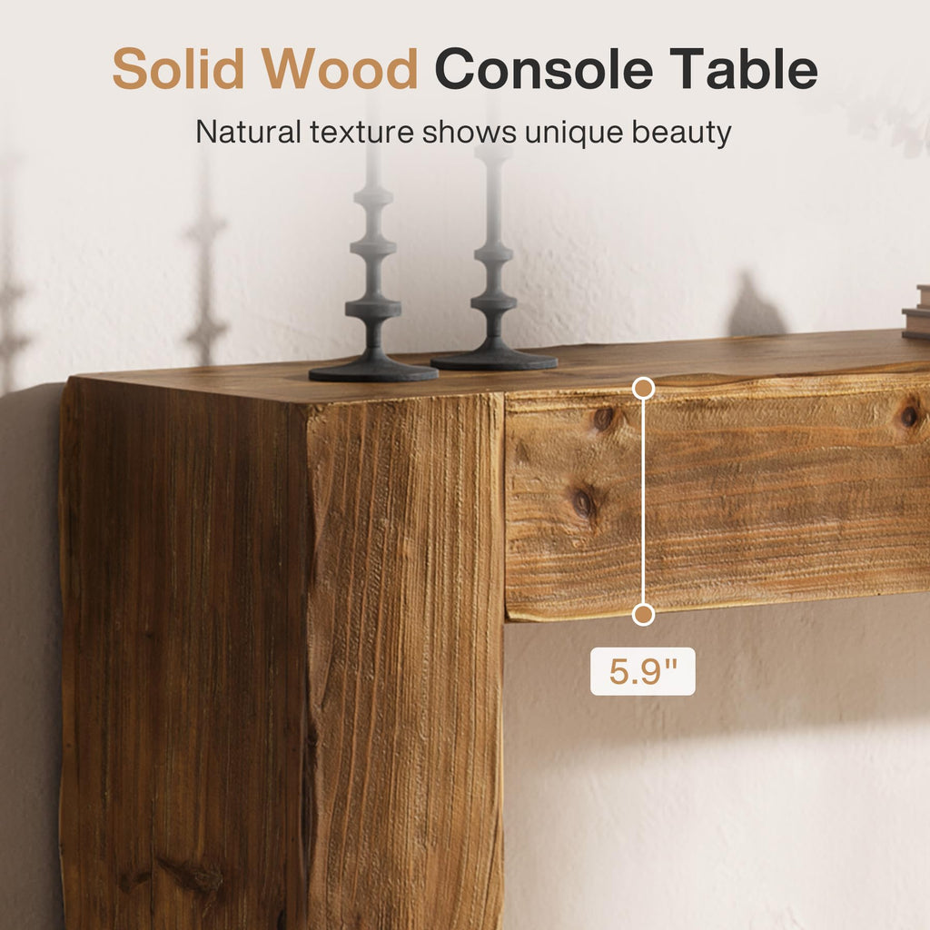 Solid Wood 63-Inch Console Table V19931