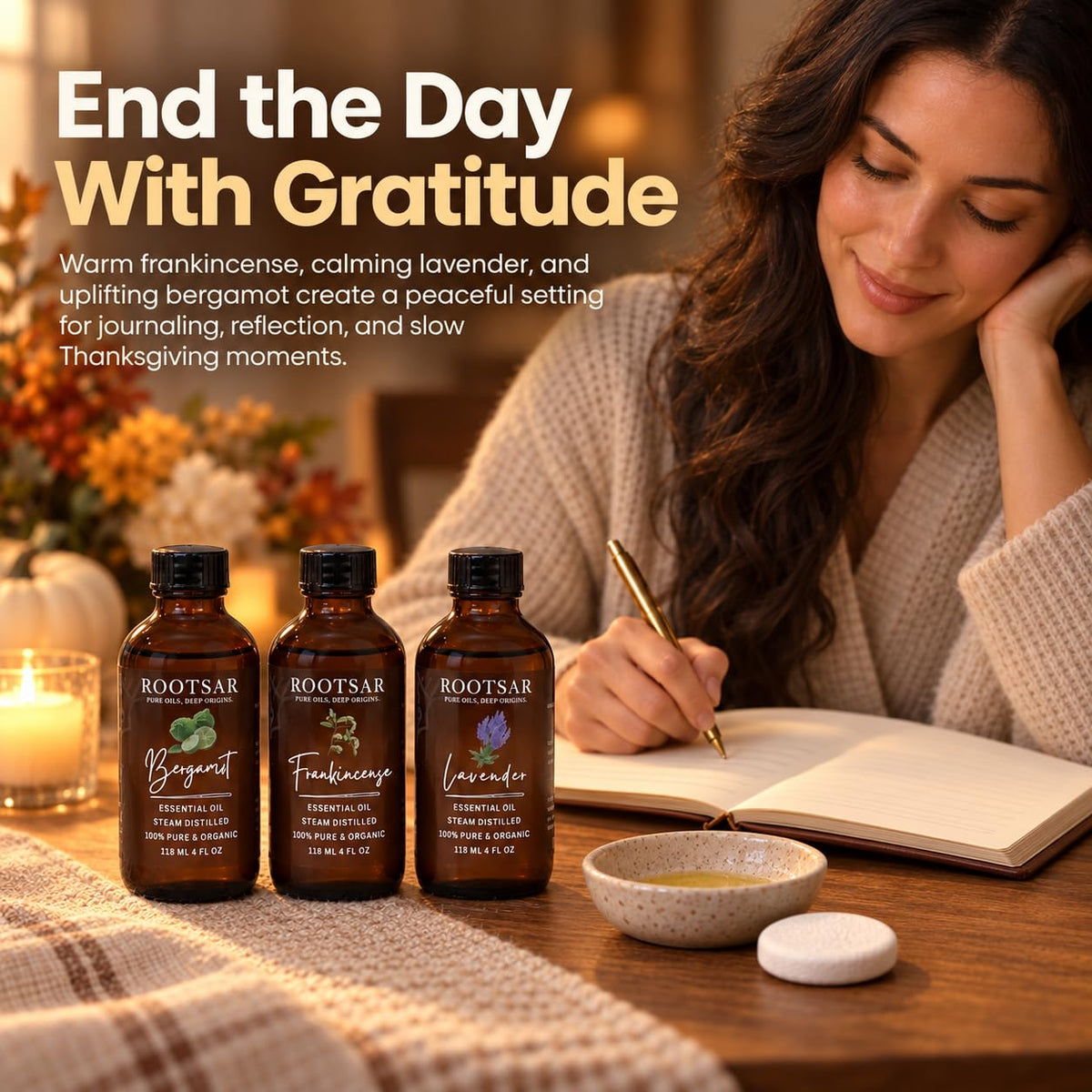 3 Pack Essential Oils 4 Fl Oz G510