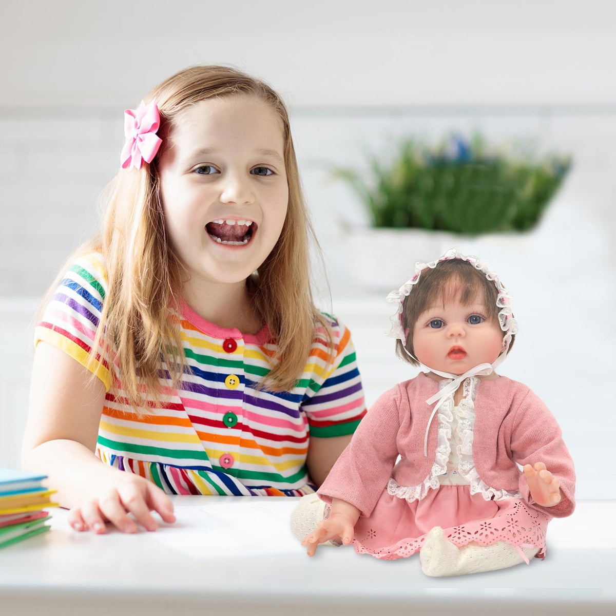 20-22 Inch Reborn Baby Doll Clothes & Accessories Set E217988