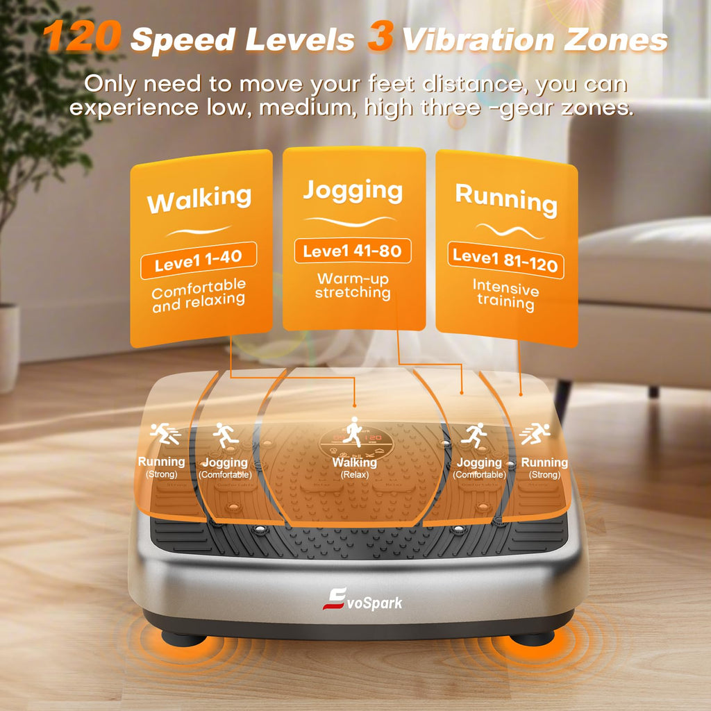 Vibration Plate Exercise Machine with Resistance Bands C30148