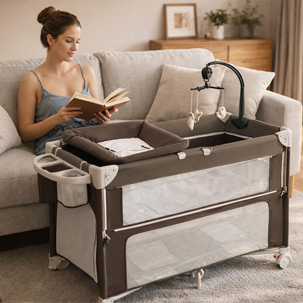 5-in-1 Baby Bassinet Bedside Sleeper Q510