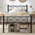 Twin Size Metal Bed Frame with Headboard P784421
