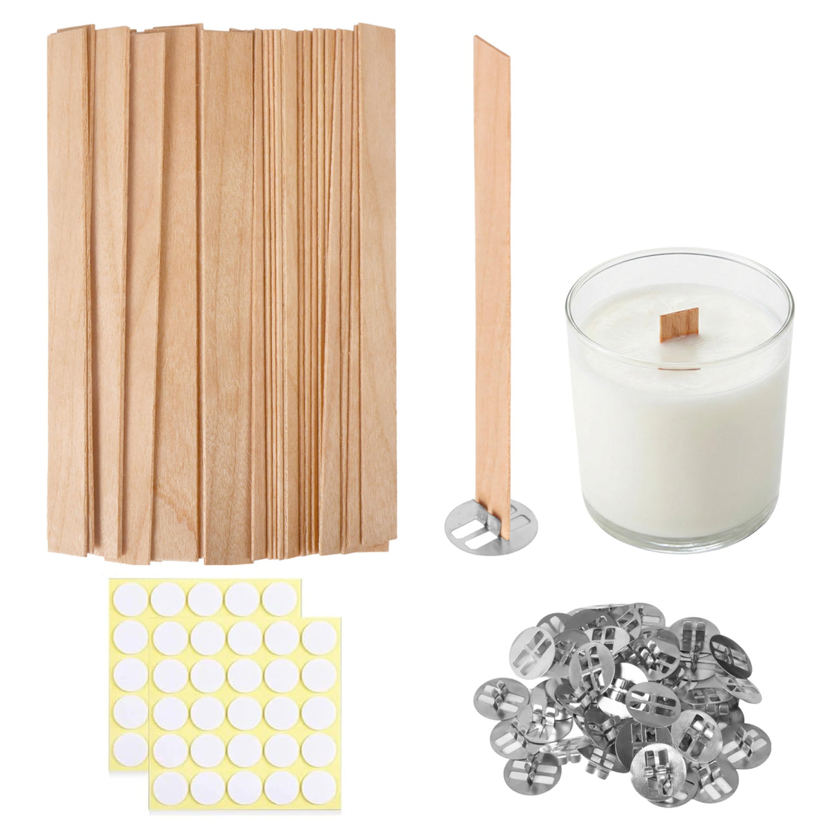 150 Pcs Thickned Wooden Candle Wicks W461