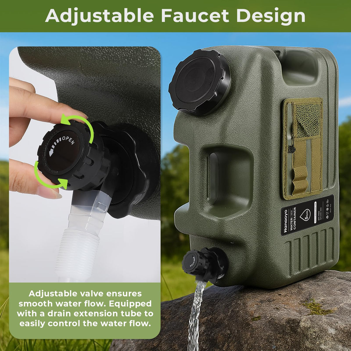 5 Gallon BPA Free Water Container with Spigot S8620