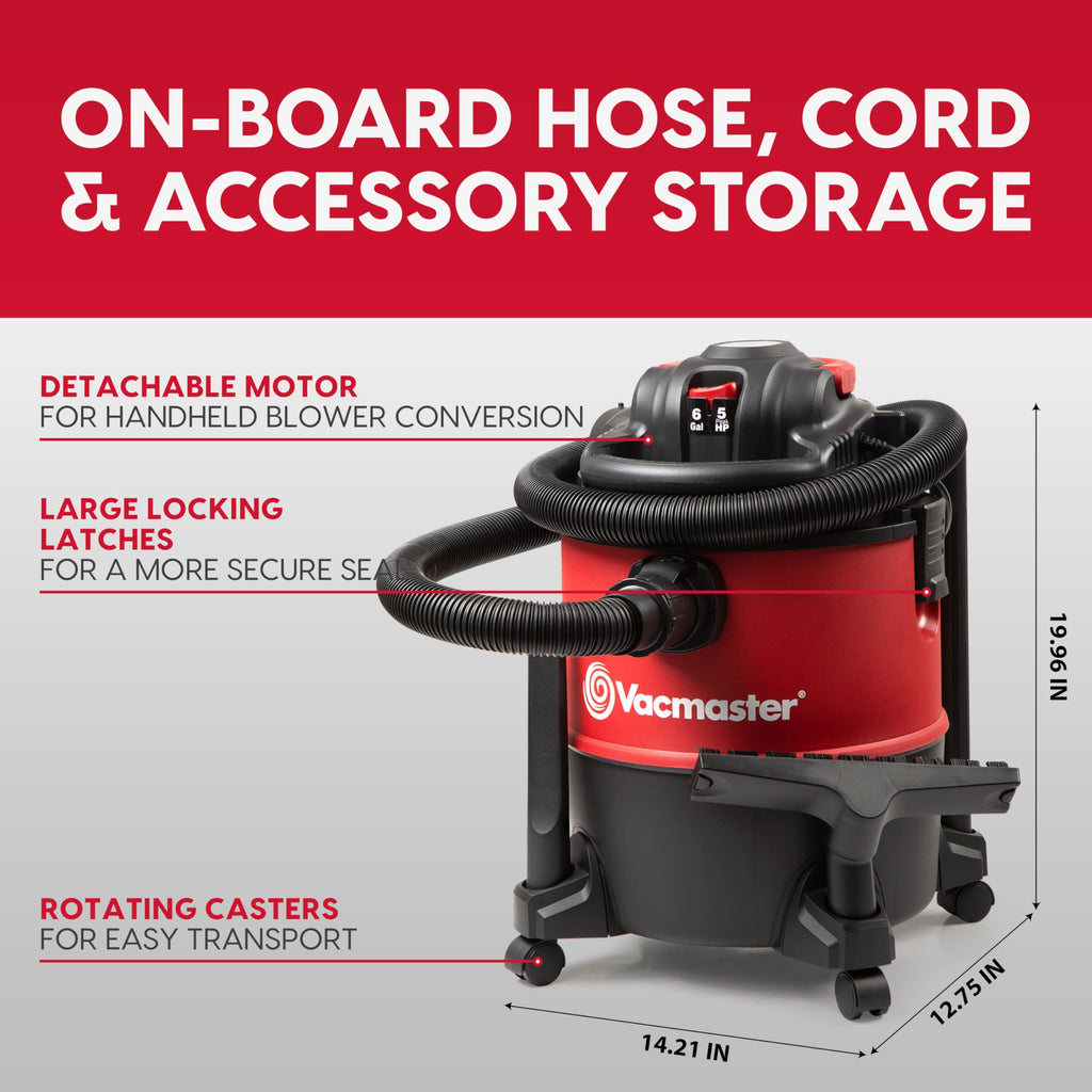 6 Gal Wet/Dry Vac with Detachable Blower J604009