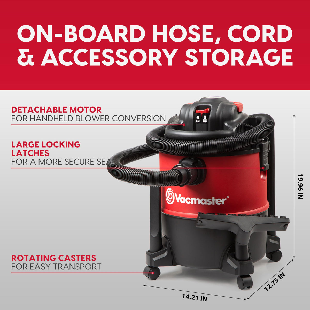 6 Gal Wet/Dry Vac with Detachable Blower J604009