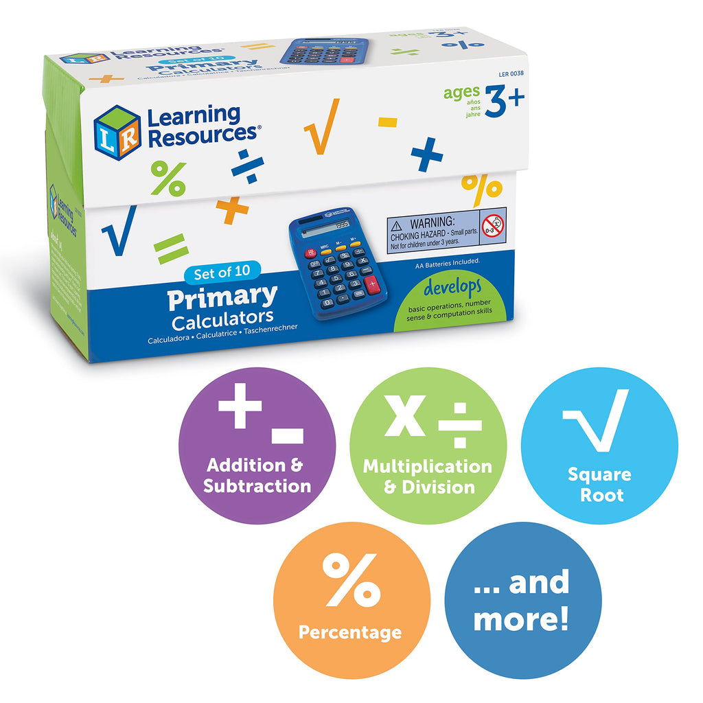 Primary Calculators Set of 10 R670117