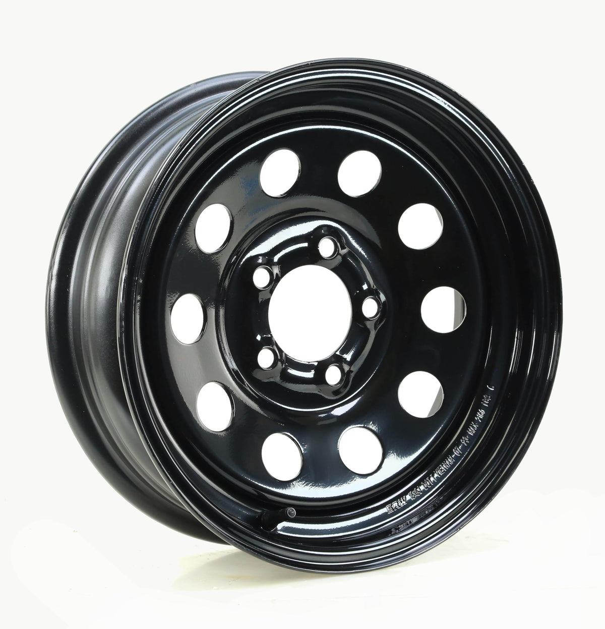 Trailer Tire Wheel ST205/75R15 Black Mod Rim F69079