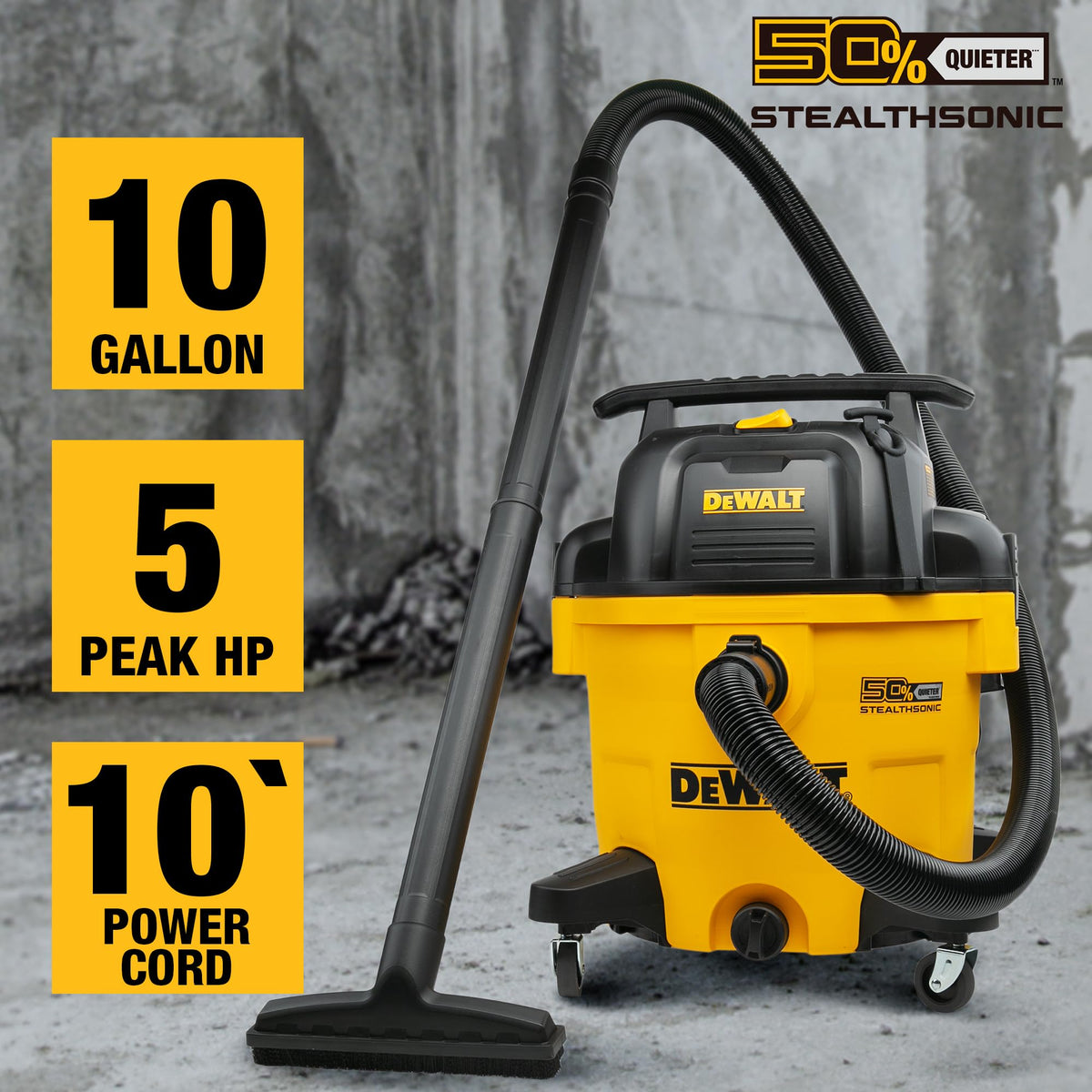 10 Gallon 5.0 Peak HP Wet and Dry Shop Vacuum K98616