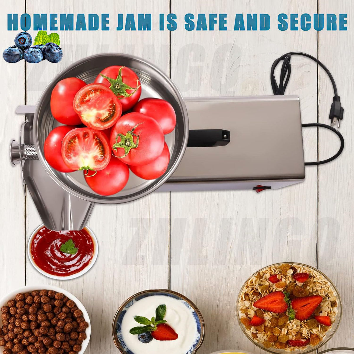 450W Stainless Steel Electric Tomato Strainer D71111