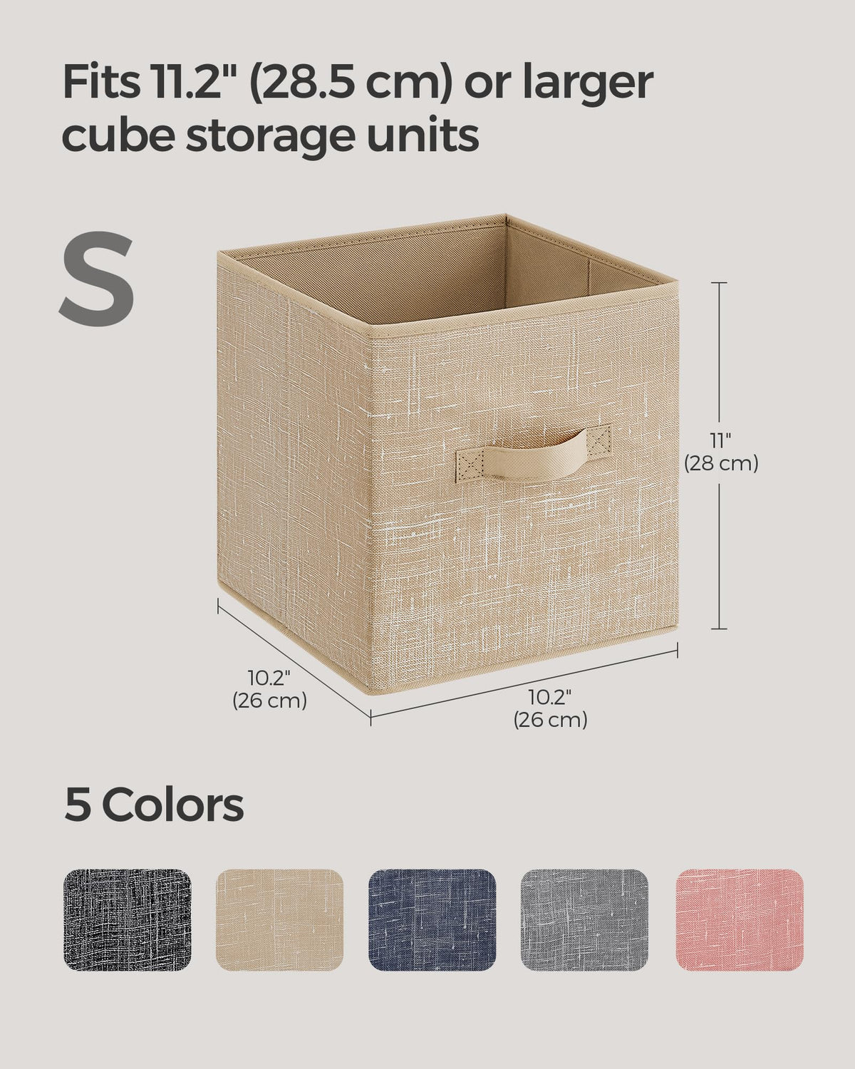 Set of 8 Foldable Storage Cubes P11700