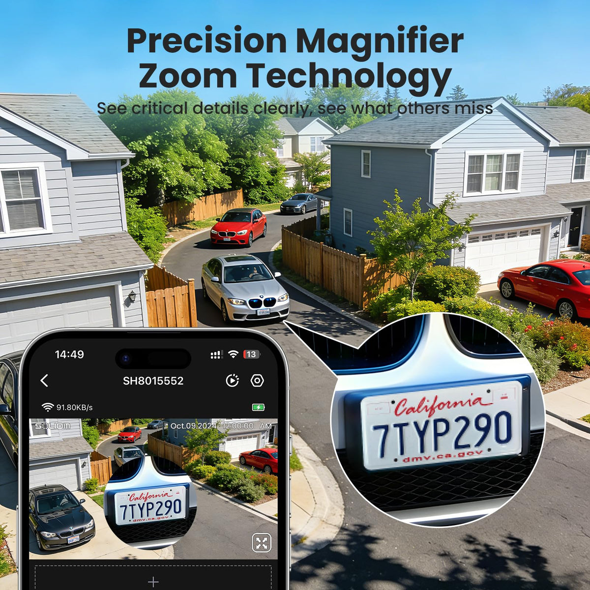 4K Solar Security Cameras Wireless Outdoor System 4-Cam Kit D513