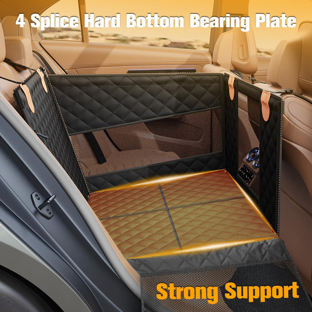 Large Dog Car Seat with Hard Bottom H849939