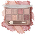 Brown and Pink Shimmer Eyeshadow Palette U447