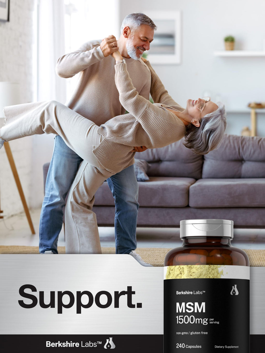 MSM Capsules 1500mg 240 Count I5000