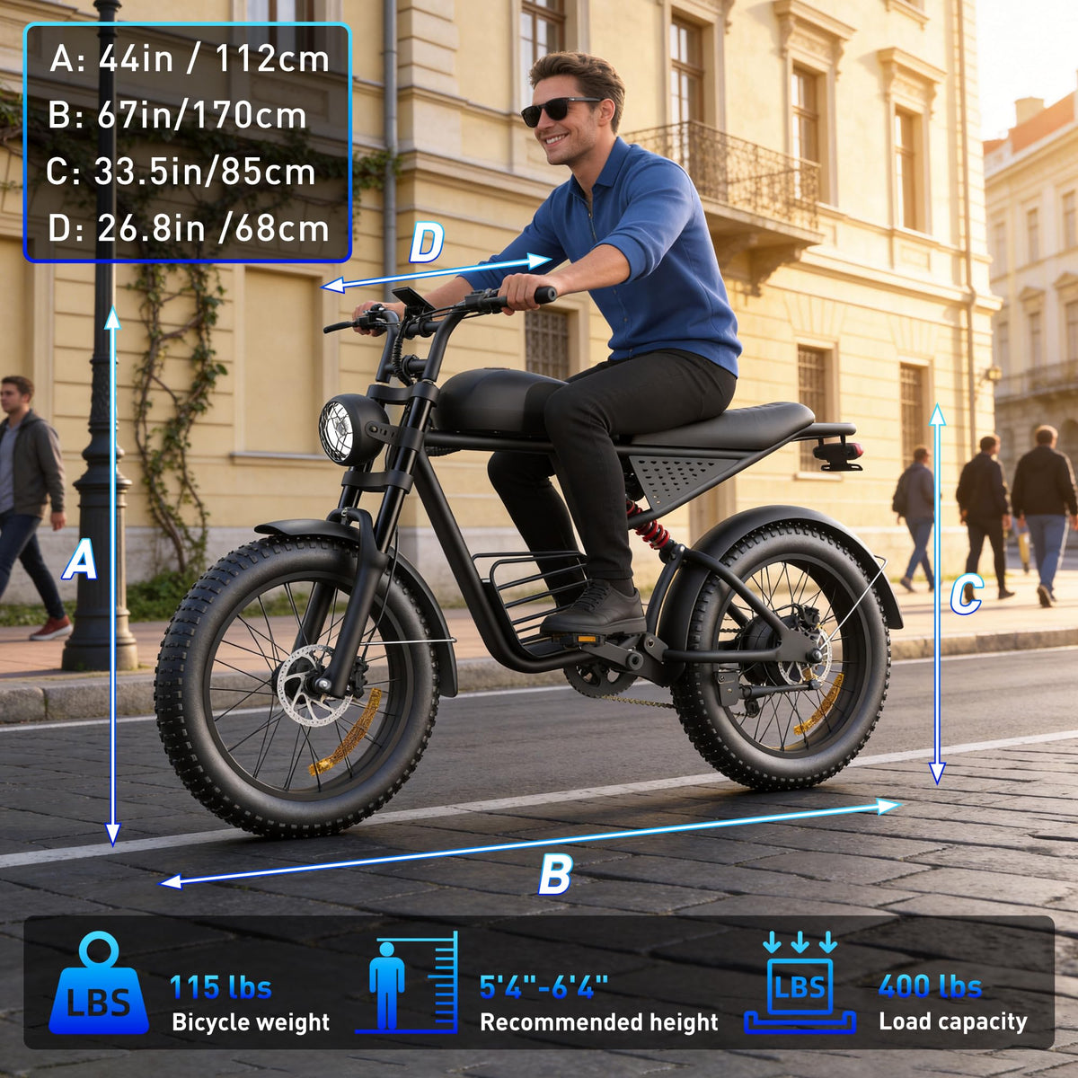 Electric Bike 1500/2000/3000 Peak 30-37MPH T778132
