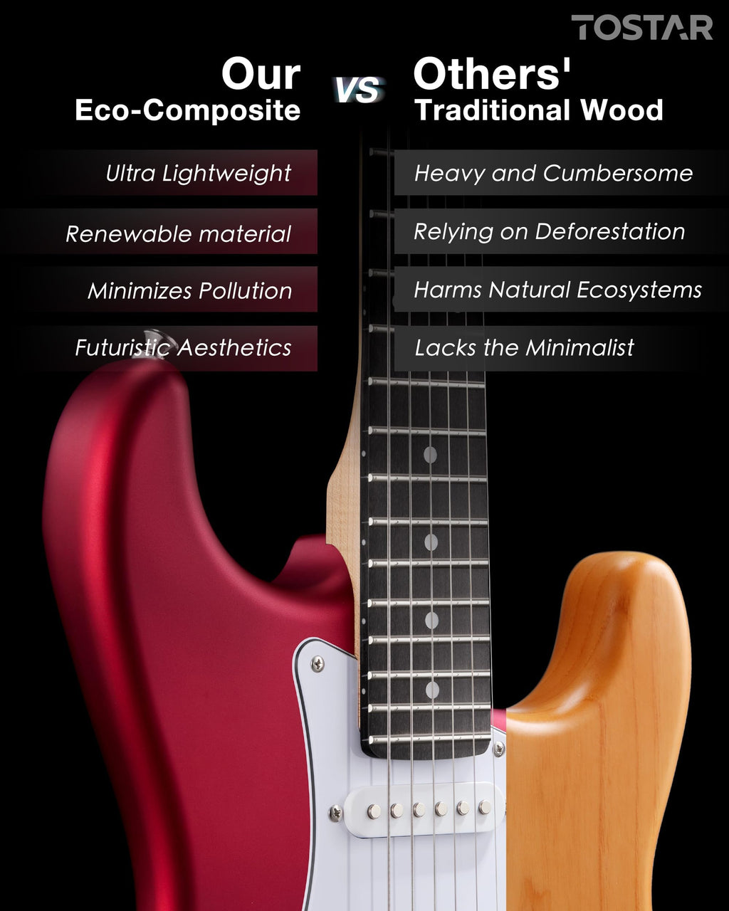 Red Electric Guitar Kit T8390